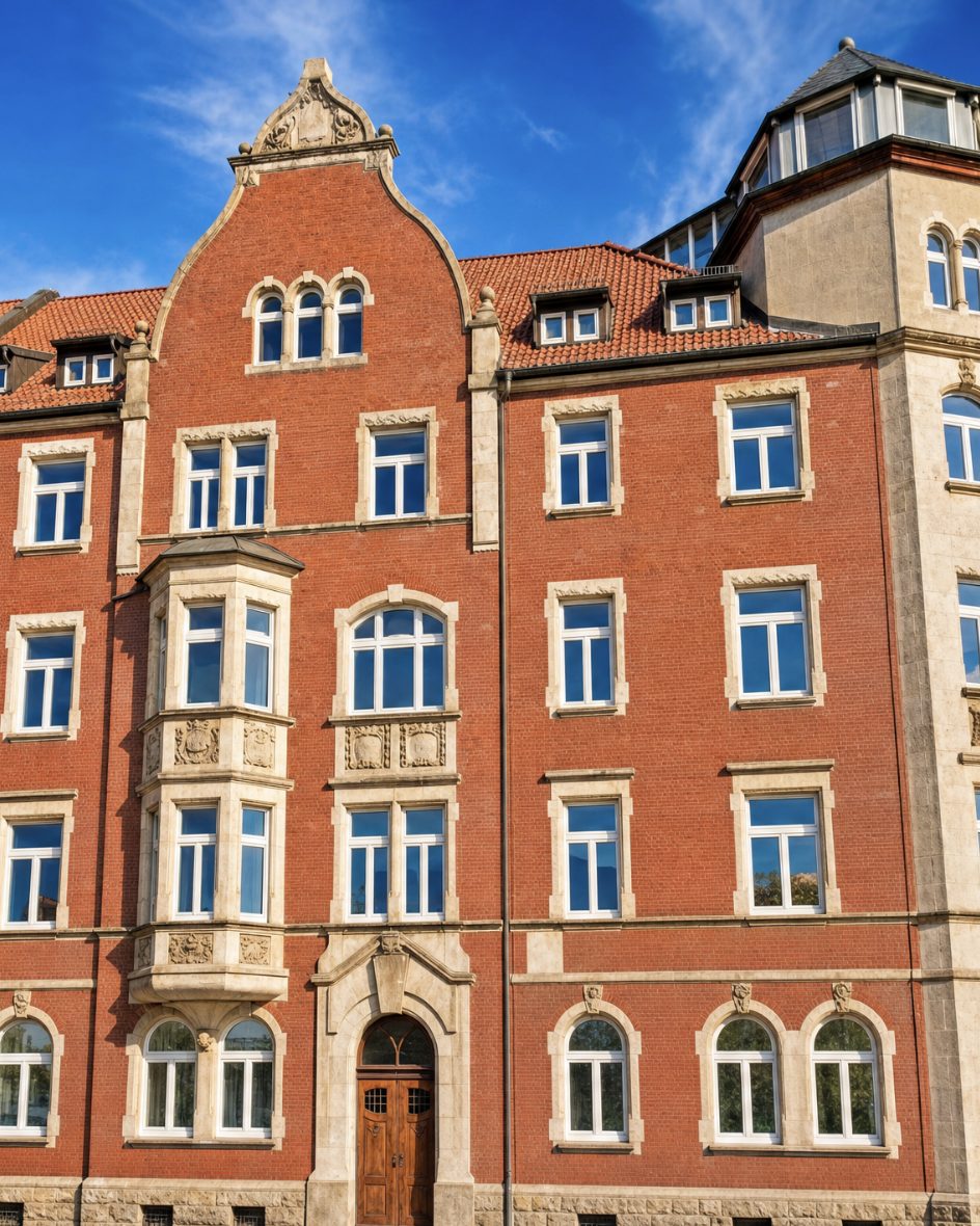 Das denkmalgeschützte Gebäude am Erfurter Hauptbahnhof